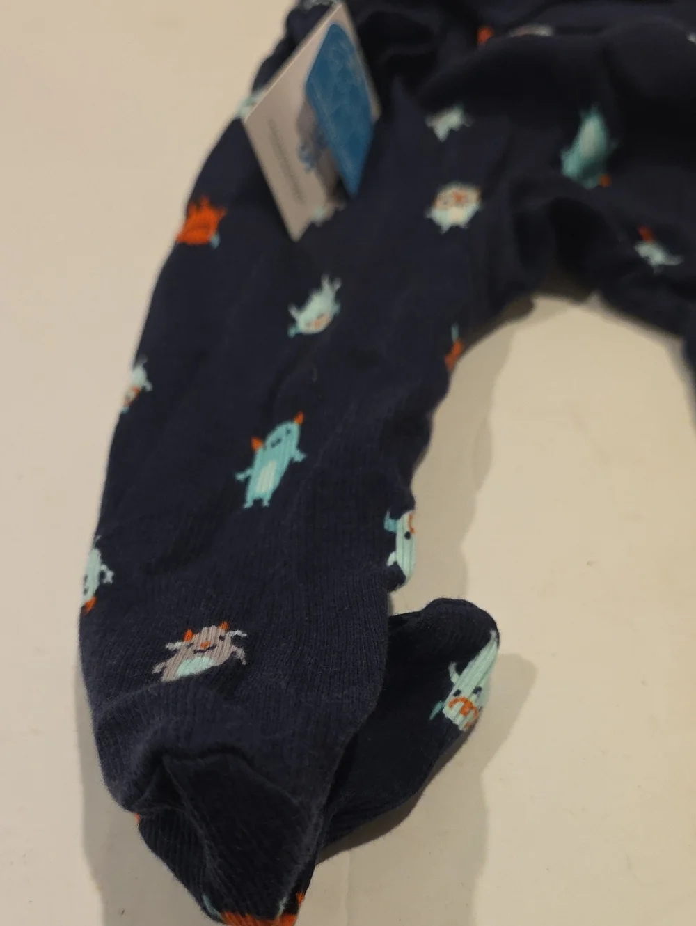 Carter's Navy Zip-Up Pajama Set with Monster Print 9months 9 Mos 9 Mo